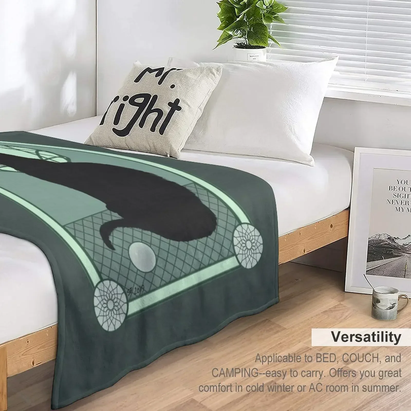 Black Cat Noveau плед одеяло диваны Утяжеленный на диван одеяла