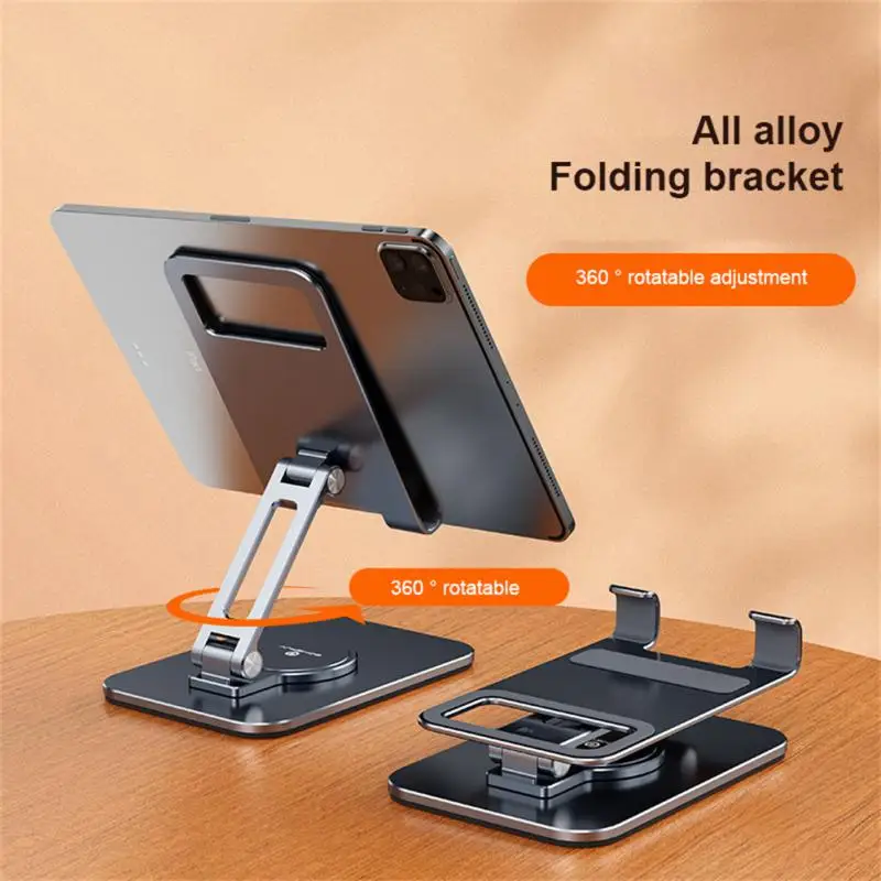 

Rotating Mobile Phone Holder Rotatable Tablet Support Aluminum Alloy Folding Smartphone Mount For Iphone Samsung Adjustable