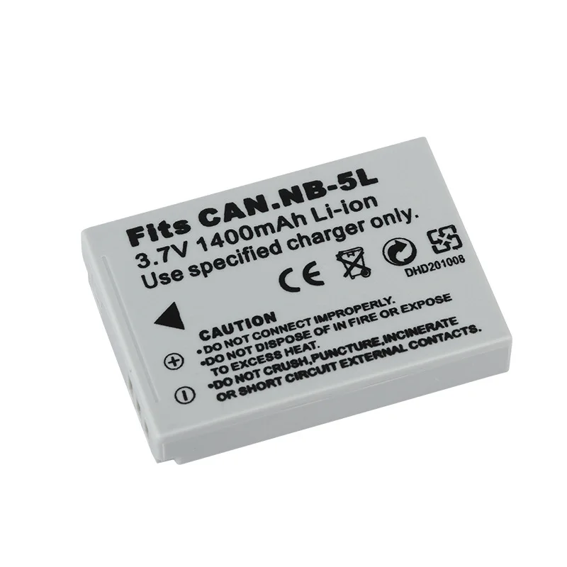 Аккумулятор NB-5L NB5L 1400 мАч для Canon S100 S110 SX200 SX210 SX220 IS SX230 HS SD700 SD790 SD850 SD880 SD890 SD950 SD970 SD990 IS (art.: 3920ccf54e7bf) - 3920ccf54e7bf