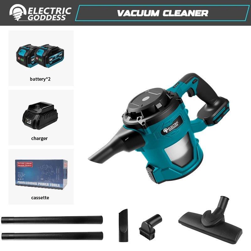

Аккумуляторный пылесос Makita Electric Goddess 16000PA черного цвета