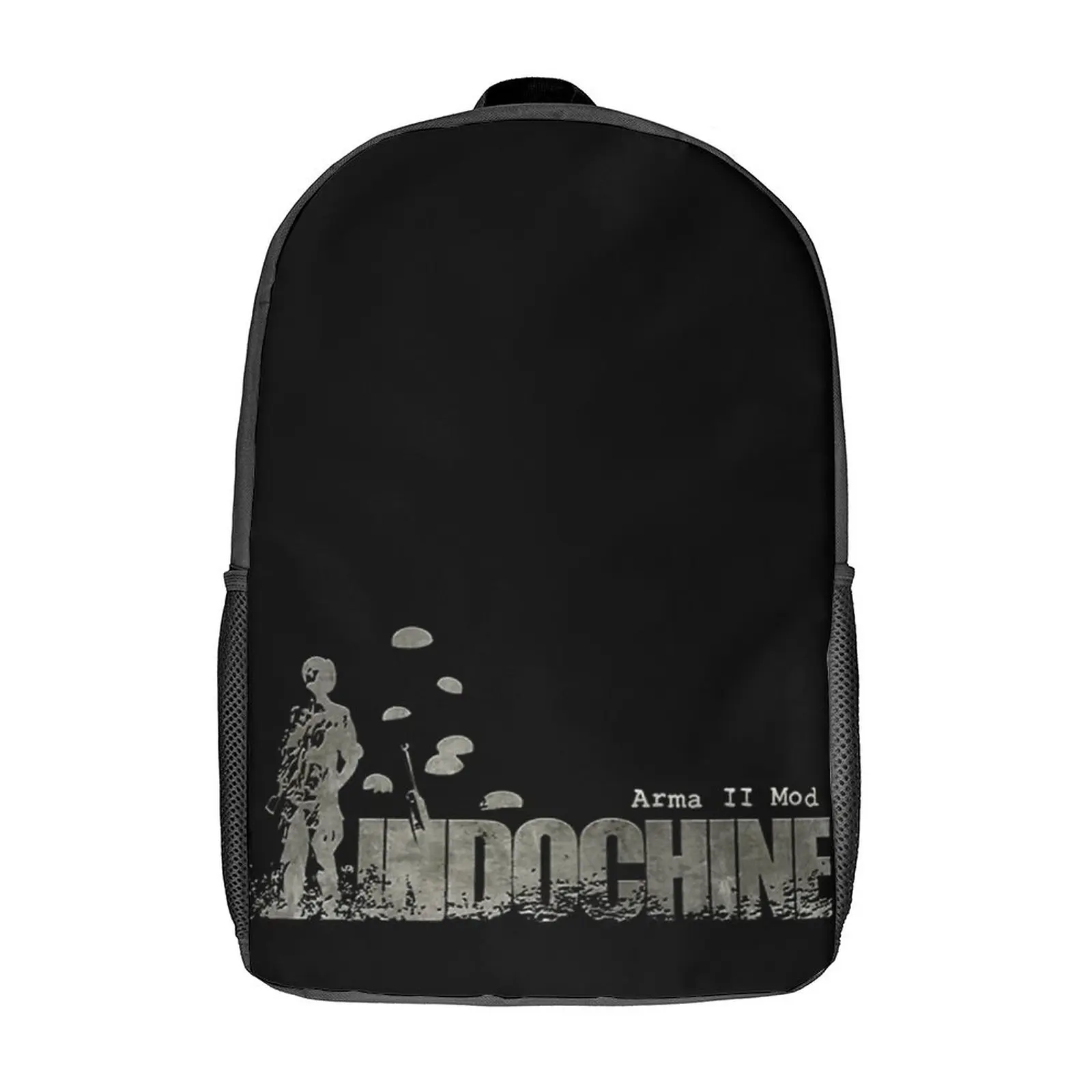 

Indochine Pop Rock And New Wave Band Est 17 Inch Shoulder Backpack Vintage Travel Unique Firm Comfortable Knapsack