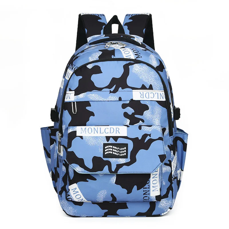 New fashion leisure printed student schoolbag trend camouflage backpack large capacity travel computer backpack