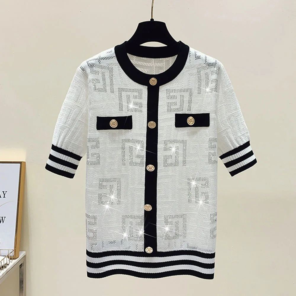 Модный летний маленький ароматный ветровой свитер женский 2025 шикарный