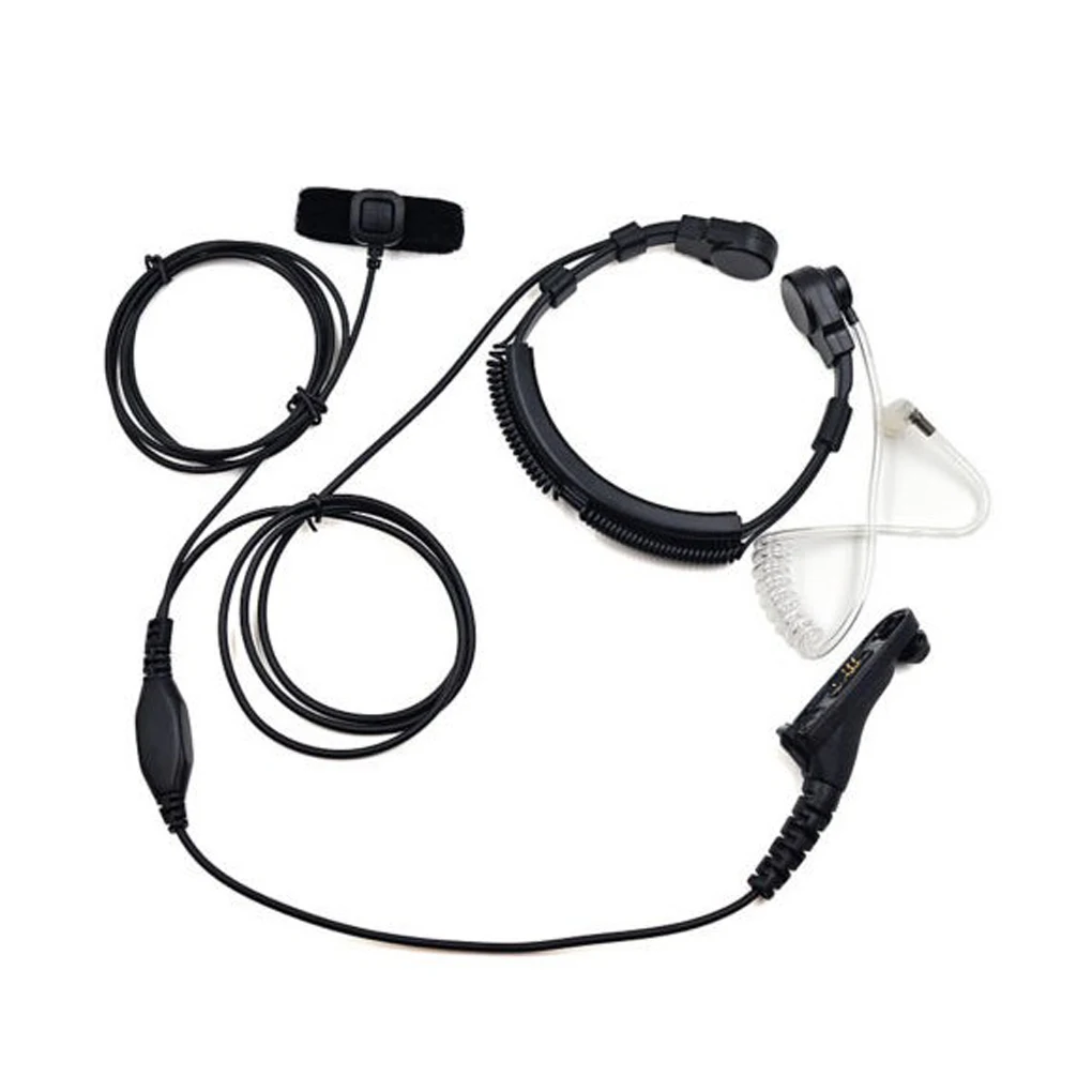 

Throat Vibration Earphones Mic Translucent Hands-free Earpiece Surveillance Medium-duty Microphone Professional