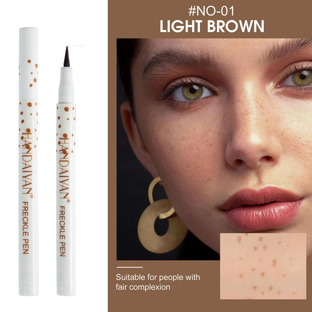 

Waterproof Face Freckle Pen Brown Eyeliner Dot Spots Embellishment Sunkissed Look Natural Freckle Makeup Tool