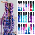 Синтетические Джамбо плетеные волосы с эффектом омбре, фотообои для женщин, 24 дюйма, 100 г, Yaki Jumbo плетеные волосы, термостойкие