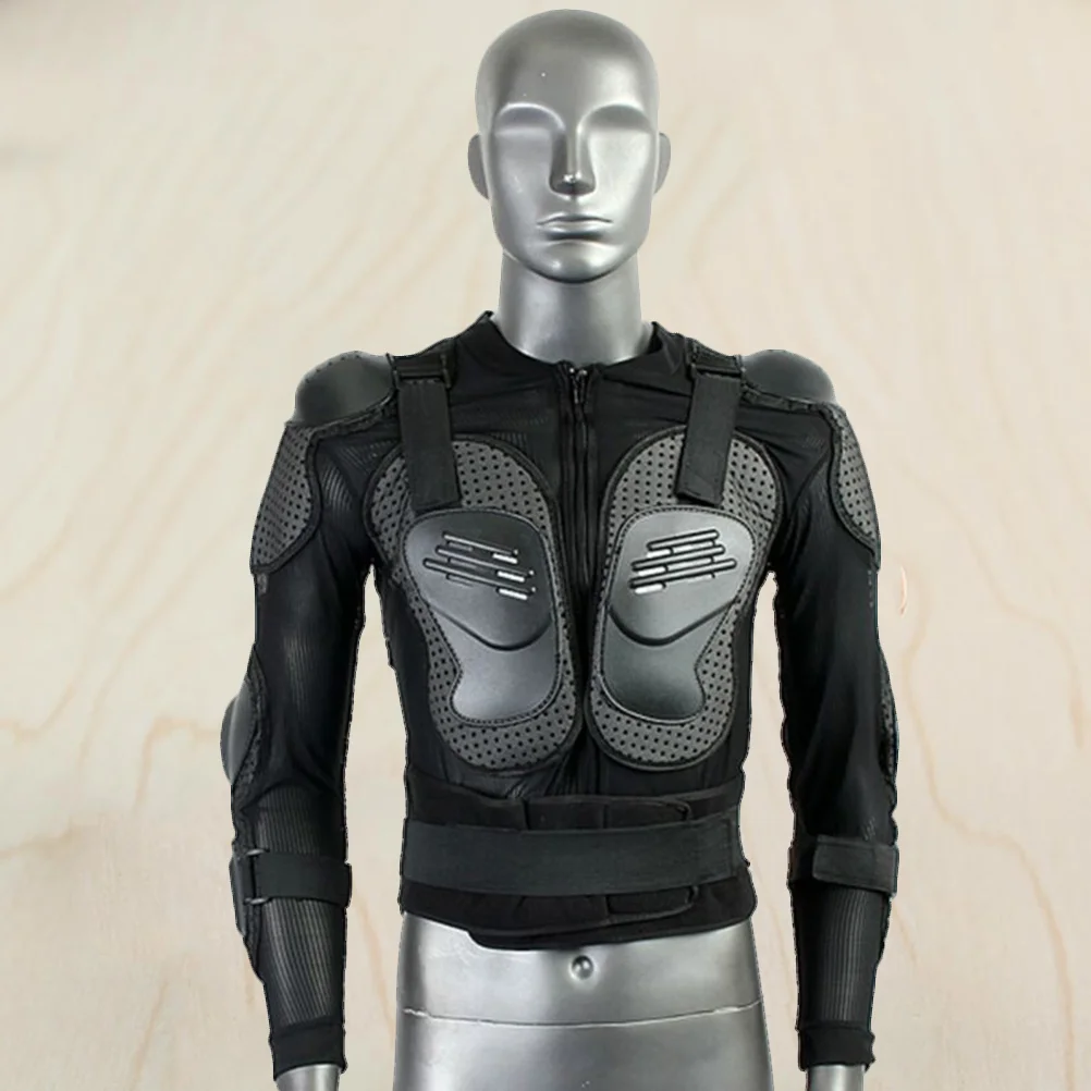 

Motorcycle Full Body Armor Spine Shoulder Protection Gear Riding Gear Size XL (Black)