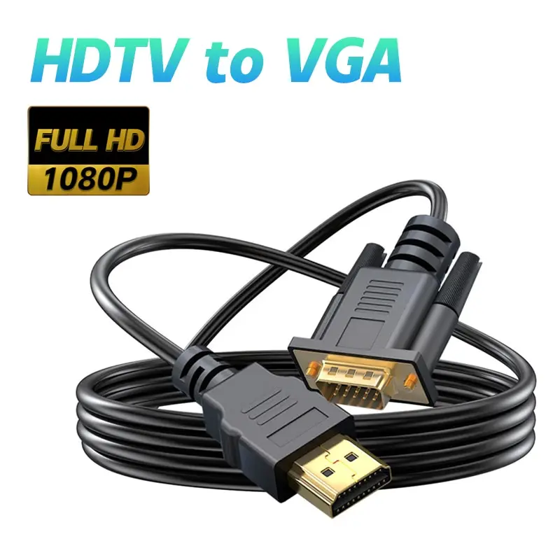 HDMI штекер-VGA штекер 1080P 60 Гц HDMI совместимый кабель к VGA ...