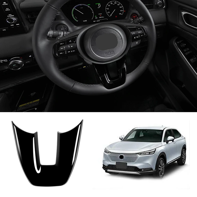

Car V Style Steering Wheel Panel Cover Trim Decoration Frame Sticker For Honda Vezel HR-V HRV 2021 2022