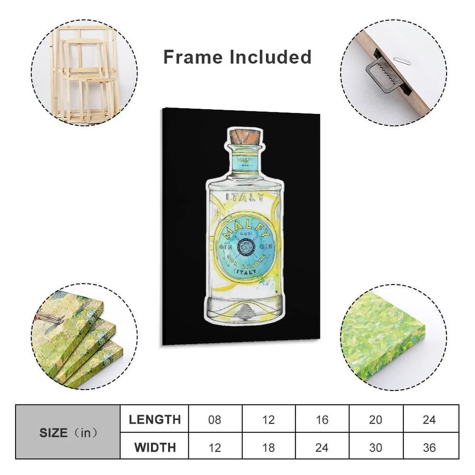 Джин Малфи Илюстрация акварель холст картина настенные постеры милый декор