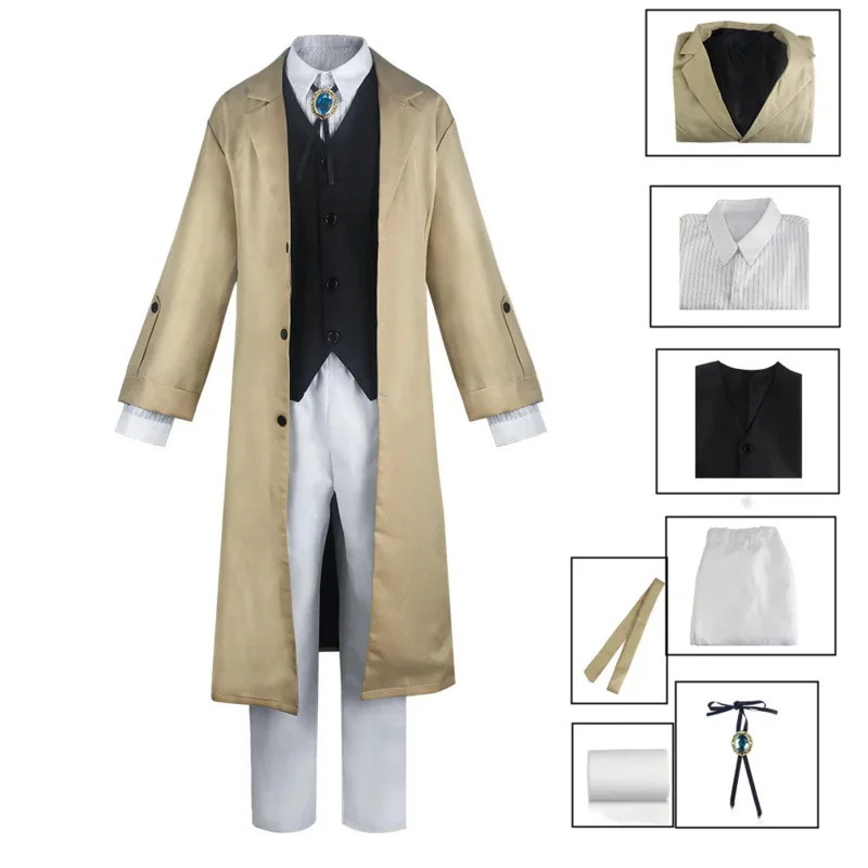 Новый 2025 Bungo Stray Dogs Chuya Nakahara Dazai Osamu Akiko Yosano Butterfly Косплей Мужчины Девушки Женщина
