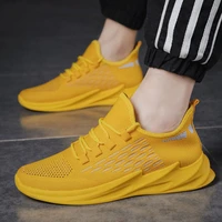 2022 spring and autumn new mens shoes all match flying woven breathable casual sports shoes mens non slip running shoes