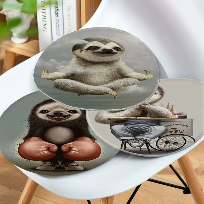 

Cute Sloth Art Plush Cushion Home Back Cushion Soft Comfortable 50x50cm Cushion Pads