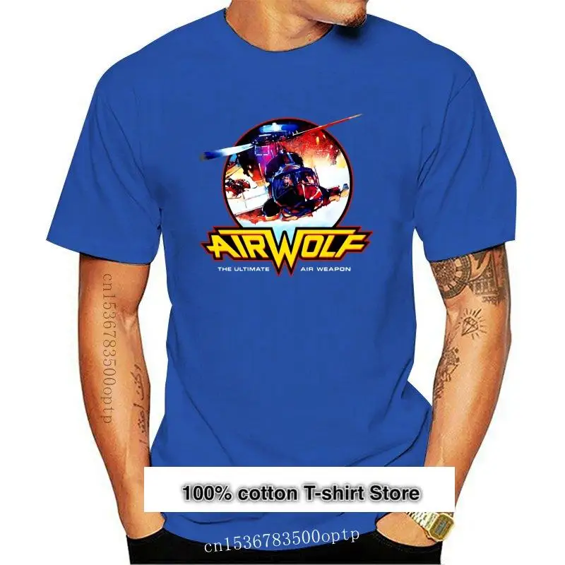 

Camiseta Airwolf Air Wolf ретро-Вертолет серии Television 1980s авиация