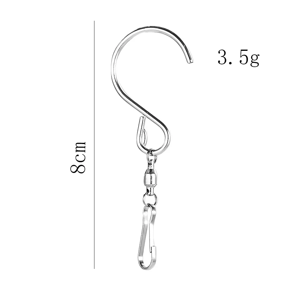Camal 5 шт. S-образные крючки поворотный на 360 градусов крючок из нержавеющей стали