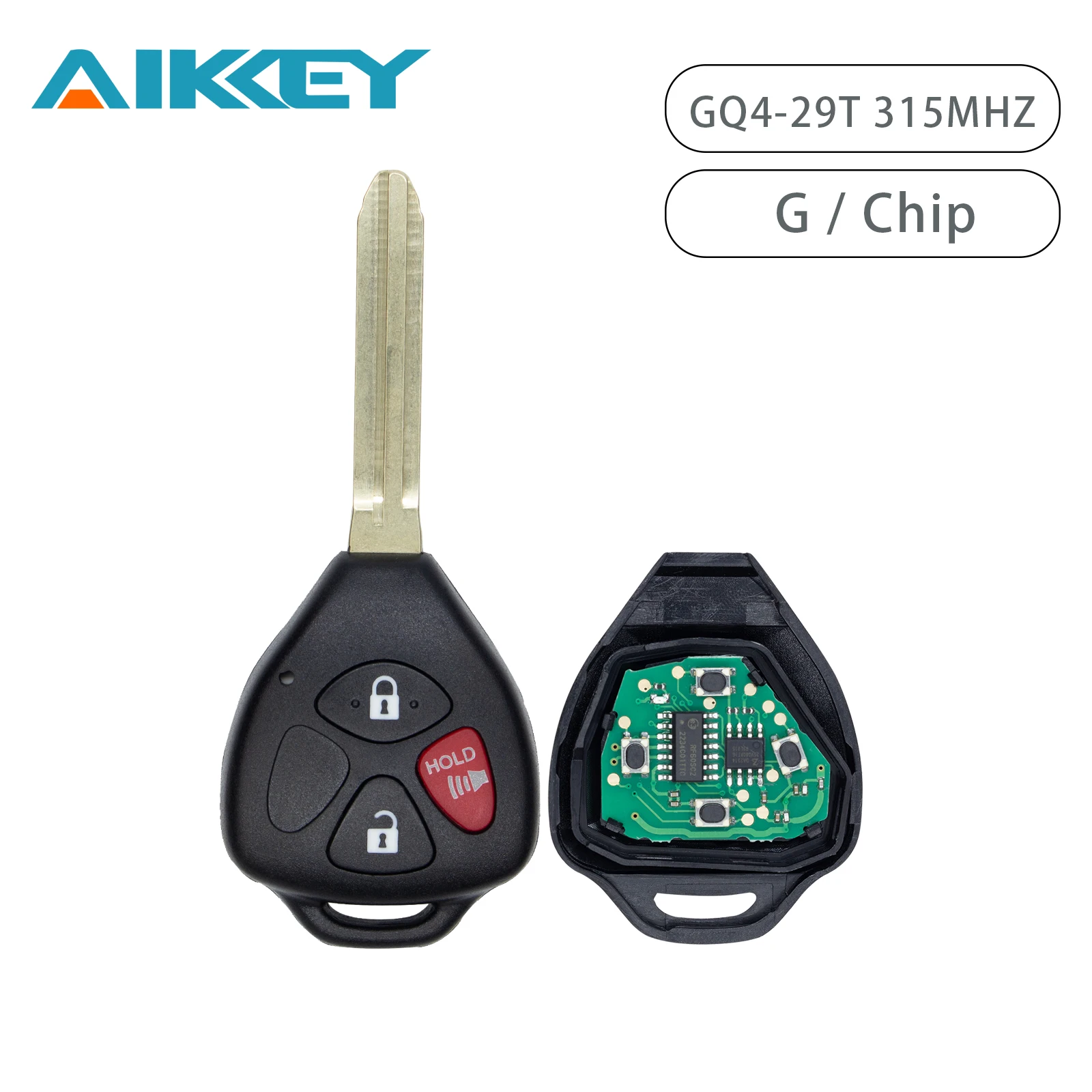 GQ4-29T Автомобильный ключ с дистанционным управлением 315 МГц G чип для Toyota Matrix Venza 2010