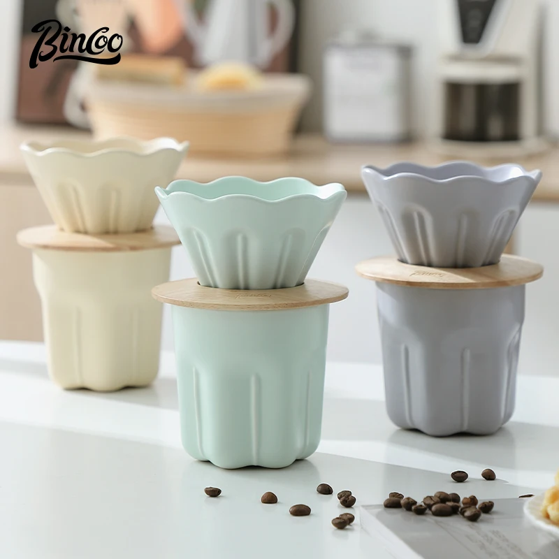 Керамический кофейный сервиз Bincoo Petal для ручного приготовления изысканная