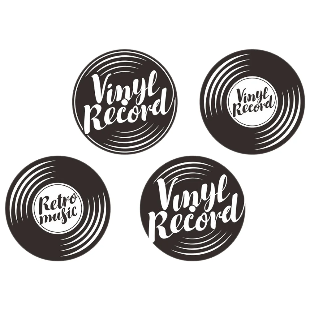

Records Wall Vinyl Party Decor Music Decoration Decorations Disco Decorative Boe Ornament Supplies Sticker Mount Record Fake