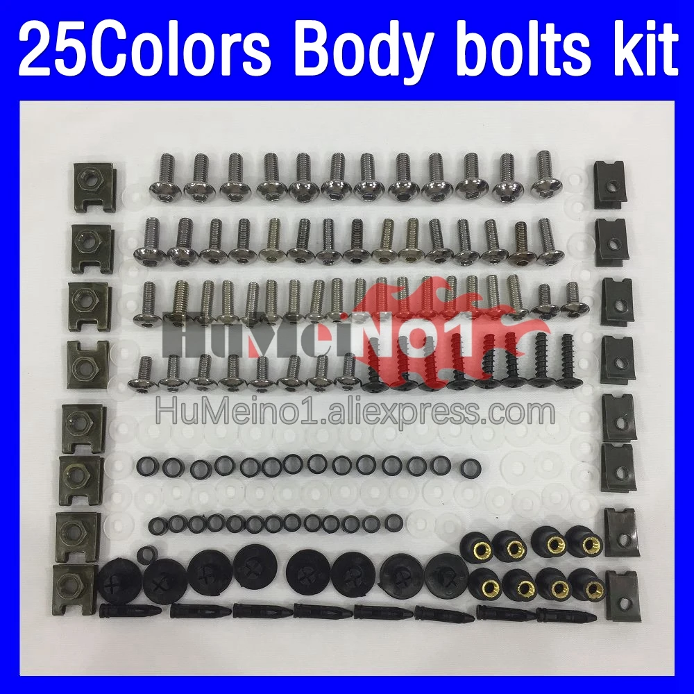 

268ps Fairing bolts full screw kit For HONDA CBR1000RR CBR1000 CBR 1000 RR 1000RR 1000CC 04 05 2004 2005 Body bolt screws Nuts