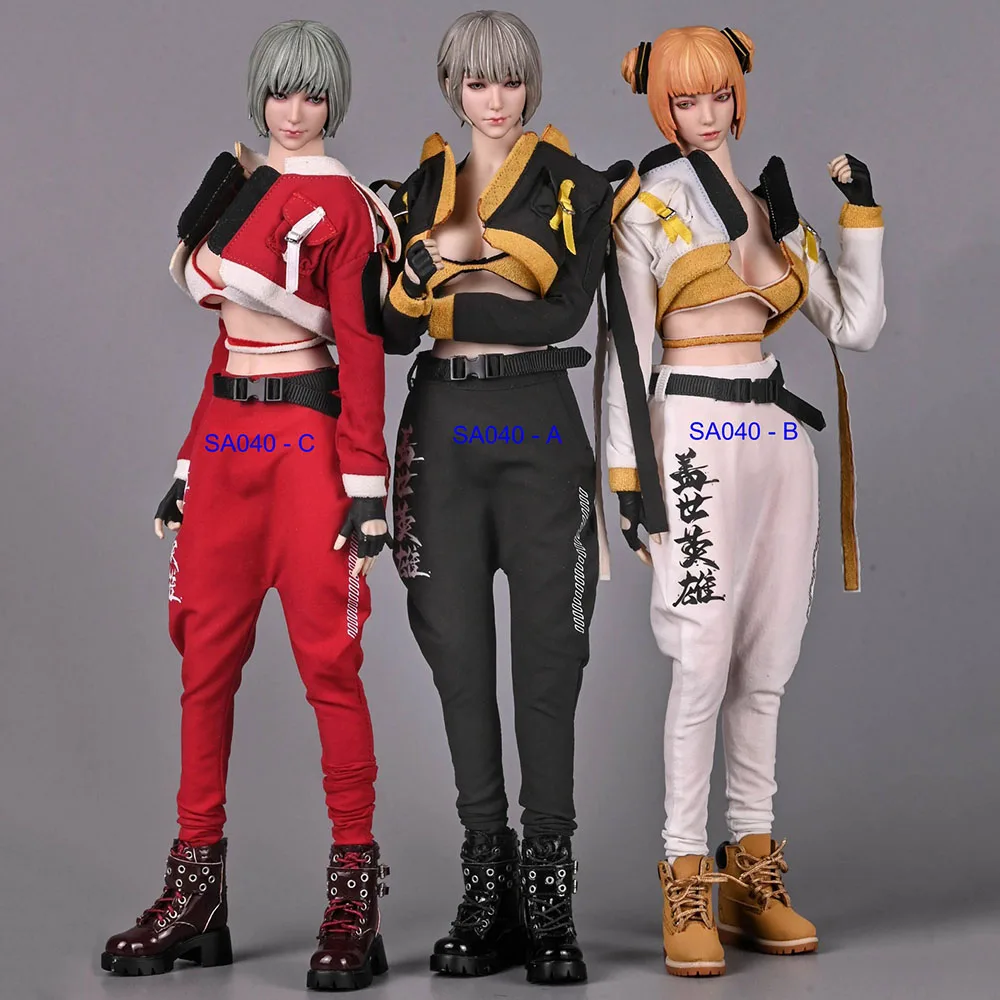 

SA Toys SA040 1/6 Female Agent Hero Costume Underwear Jacket Pants Clothes Set Fit 12'' Soldier Action Figure Body Dolls