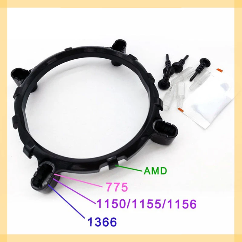 

all models 3in1 CPU Cooler Fan bracket heatsink Holder Base For LGA775 1150 1156 1155 775 1366 or 2011 AM2 AM3 AM4 1700