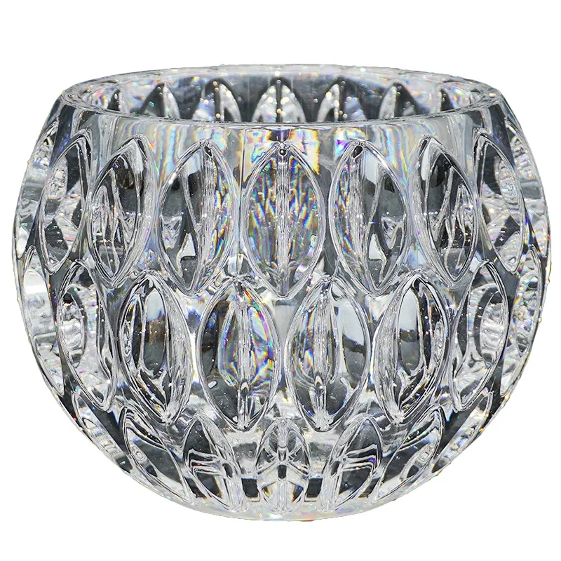 

Прозрачная ваза для цветов, среднего размера 5,7 дюйма, небьющаяся для детей и домашних животных, домашний декор, свадьба, гостиница, ресторан