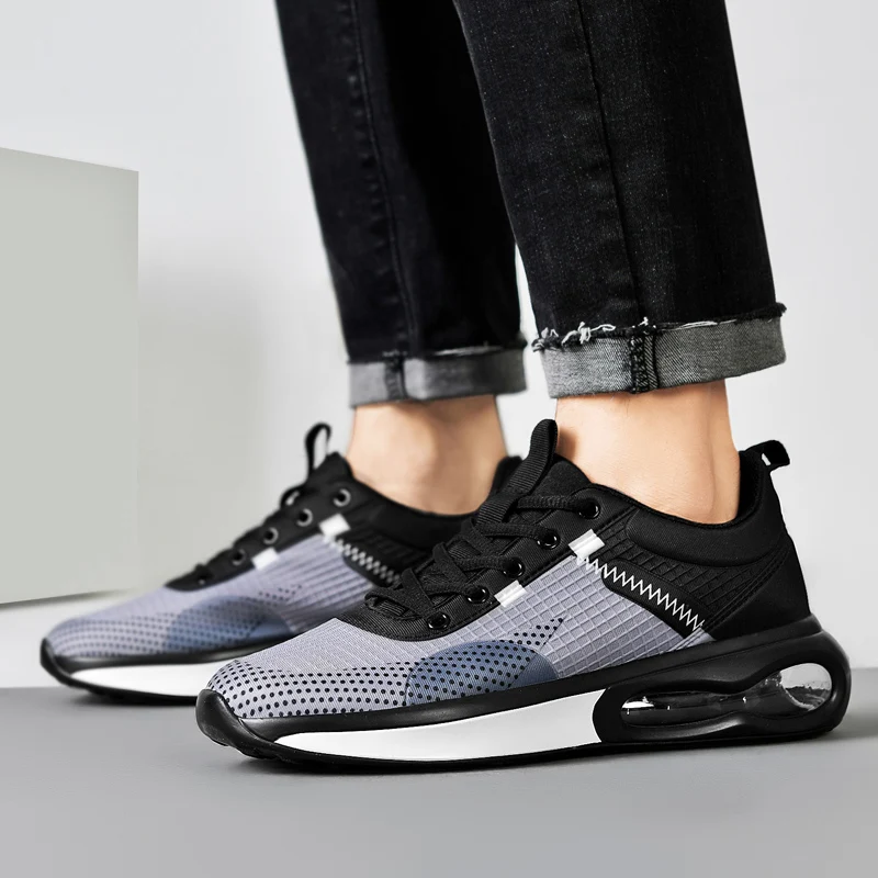 Original Brand Air Cushion Running Shoes for Men Unisex Sneakers Women Mesh Breathable Sports Shoes Fitness Travel Jogging Shoes