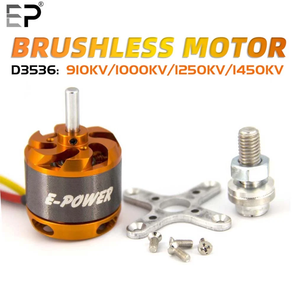 DYS D3536 910KV 1000KV 1250KV 1450KV Motor Brushless RC 2-4S Lipo двигатель FPV 5,0mm вал 102g 35x36mm RC Plane