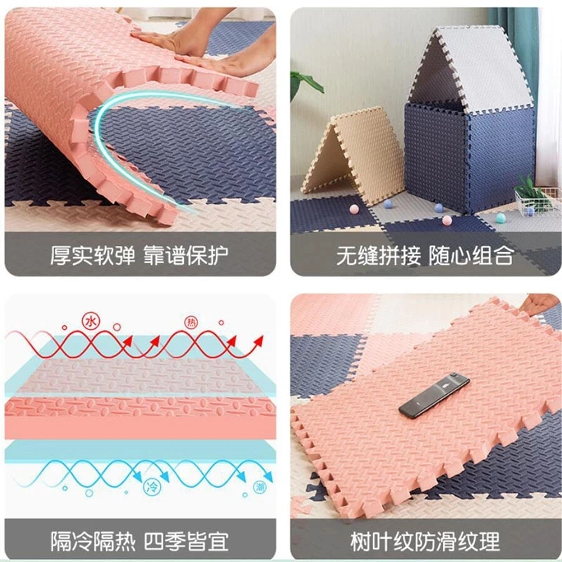 30x30x1cm Baby Play Mats Plain Color Puzzle EVA Foam Mat Kids Jigsaw For Bedroom Protective Floor Tiles Games | Игрушки и хобби
