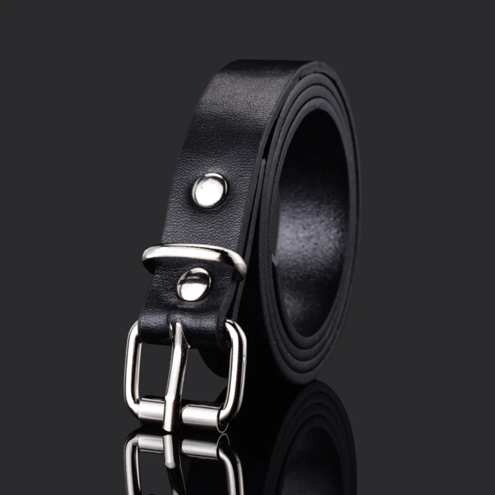 Children Leather Belts For Boys Girls Kid Waist Strap Waistband Easy Metal Buckle For Jeans Pants Trousers Adjustable Belt