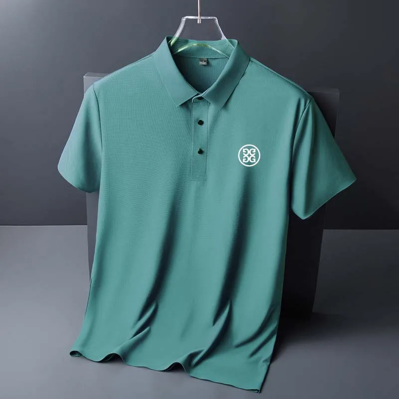 Men Golf Shirts 2023 Summer Breathable Quick-drying Golf T-shirt Comfortable Golf Clothing Men's Polo Shirts Short Sleeves Tops