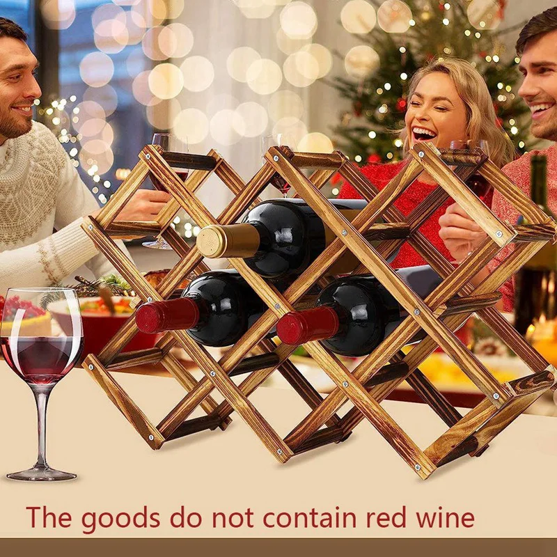 Вместительная складная винная стойка для бутылок столешница винные стойки