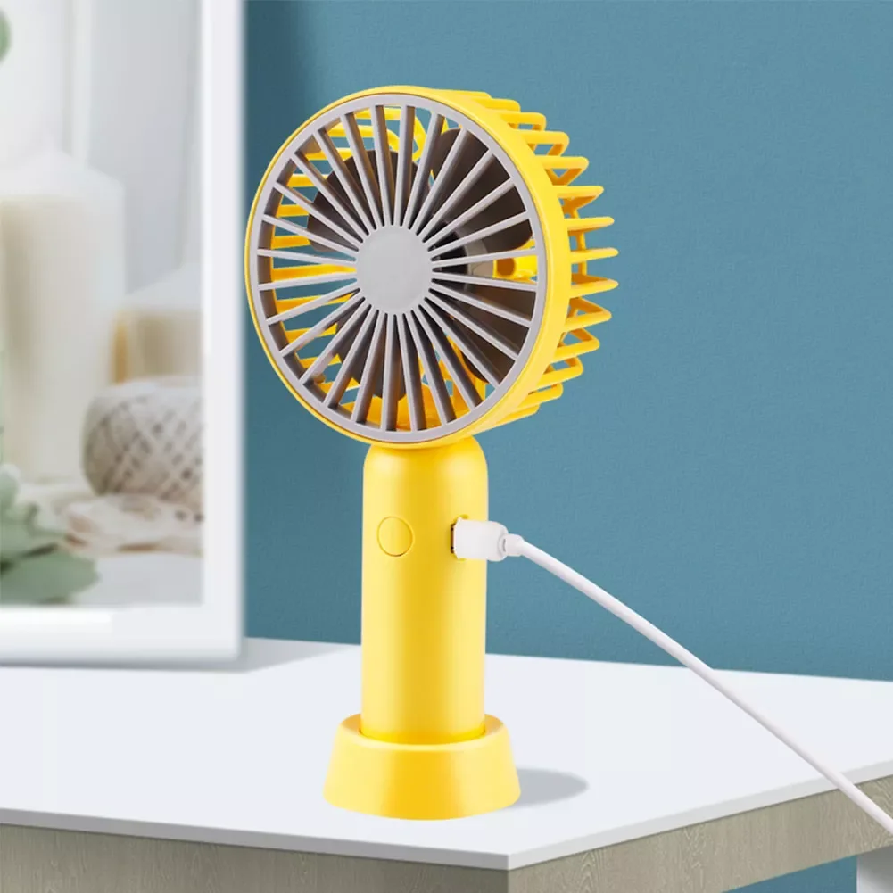 

Handheld Desktop 2 In1 Mini Fan 1200mah 3 Speeds Adjustable Summer Cooling Fan Portable USB Charging Fan for Home Outdoor Travel