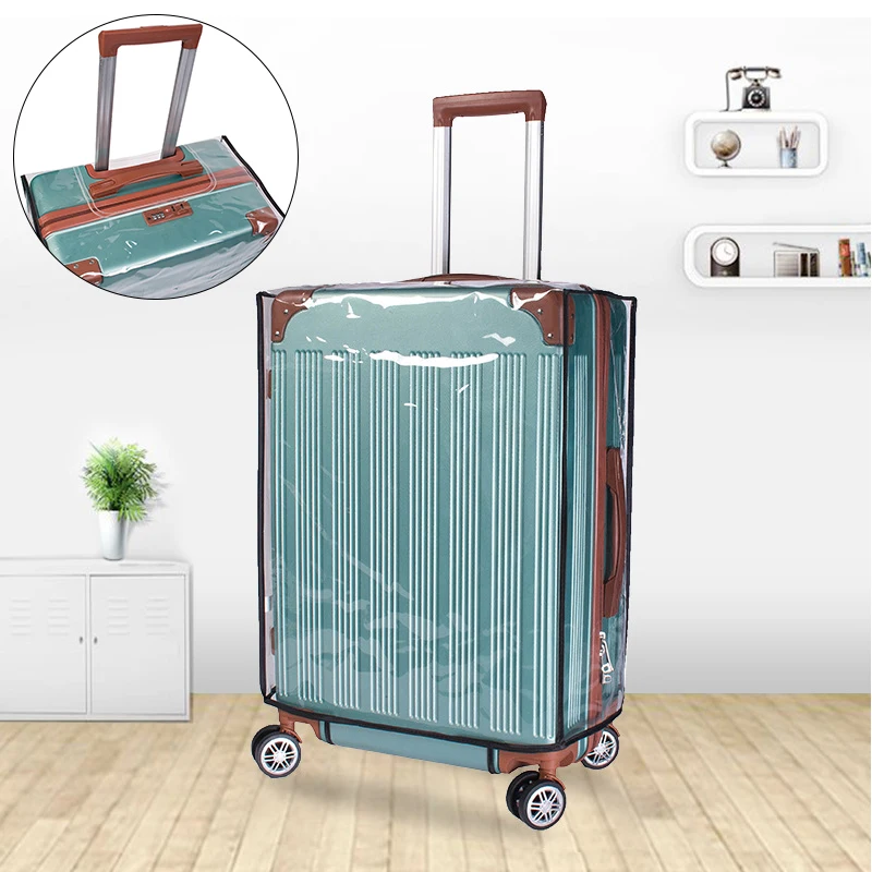 

Transparent Travel Luggage Covers Portable Dustproof Suitcase Protective Cover PVC Suitcase Protective Sleeve Freeshipping