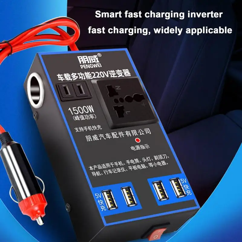 

Car Power Inverter DC 12v/24v To 220v AC Converter USB Car Charger Adapter For Charging Laptop Phone And Tablet For Mobile 2023