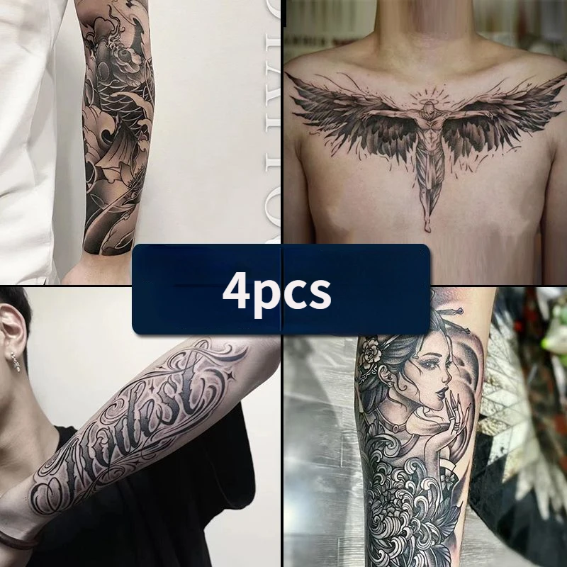 

Искусственные татуировки для женщин, 6 шт., водонепроницаемые временные татуировки с крыльями ангела, наклейки, милая художественная татуировка, татуировка hotwoman, искусственное тело