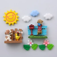 3d cartoon cute fridge magnets home decoration kawaii fridge stickers children toys message board magnetic stickers