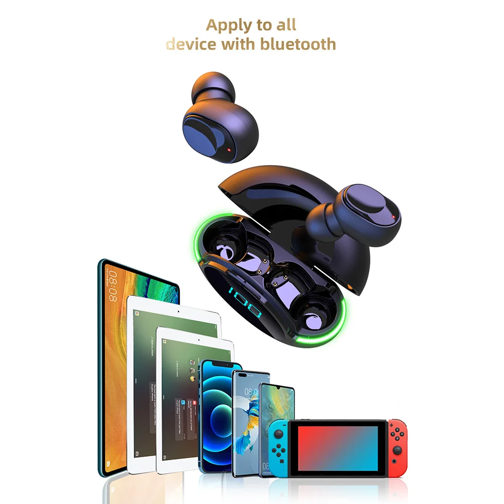 

Bluetooth-наушники с шумоподавлением, совместимые с микрофоном, 200 мА · ч