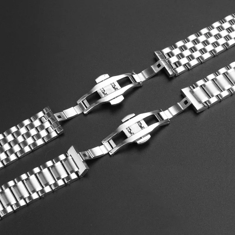 Citizen Light Kinetic Watch Strap 21mm Silver For Citizen AT2140 Stainless steel watch Band Men's butterfly clasp Bracelet