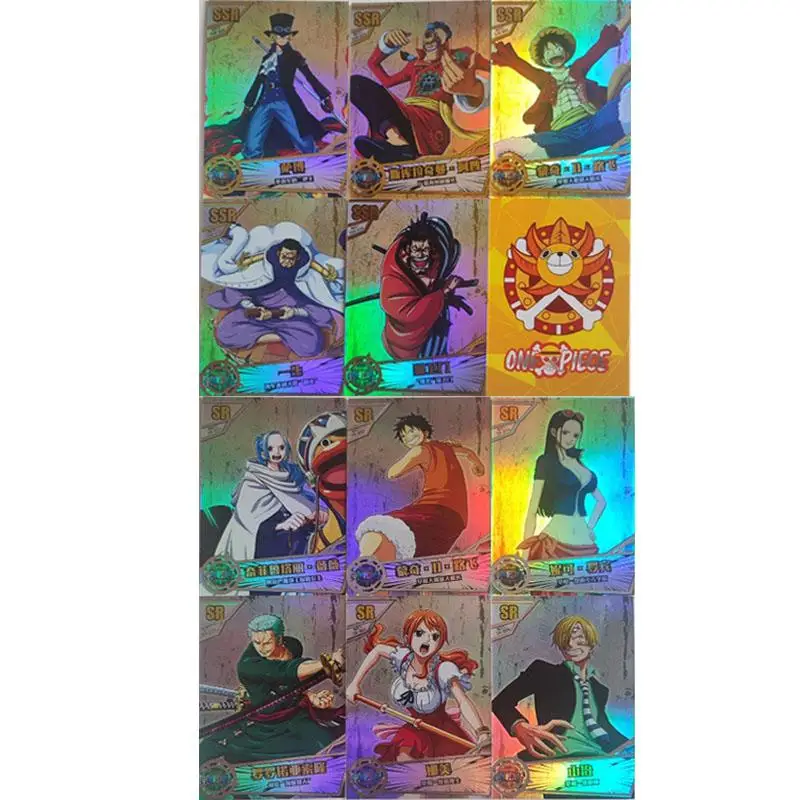 

Anime One Piece Monkey D. Luffy Roronoa Zoro Ssr Sr Card Game Collection Rare Cards Children's Toys Surprise Birthday Gifts