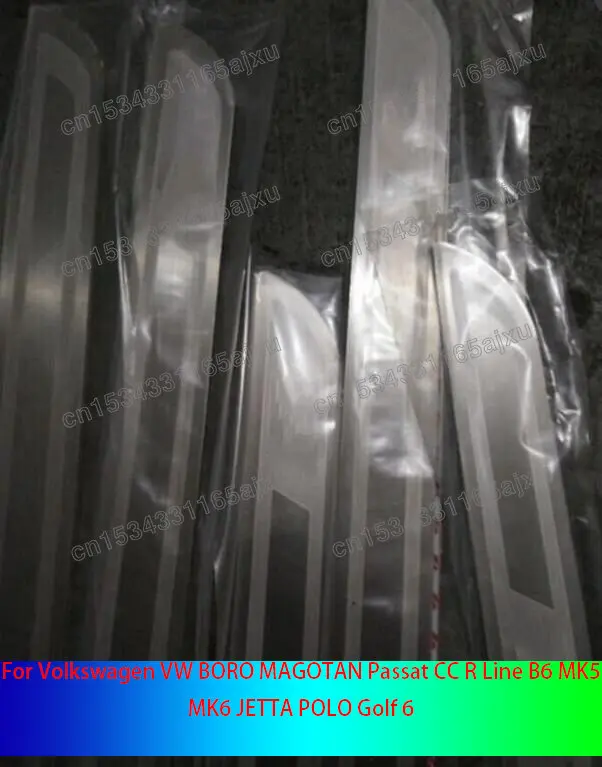

Накладки на пороги из нержавеющей стали для Volkswagen VW BORO MAGOTAN Passat CC R Line B6 MK5 MK6 JETTA POLO Golf 6