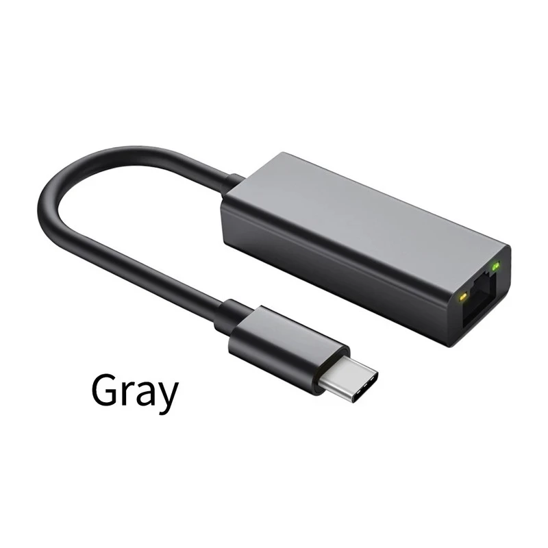 Сетевая карта USB с интерфейсом Ethernet и RJ45 адаптер для MacBook Pro Samsung Galaxy S9/S8/Note 9 Тип C |