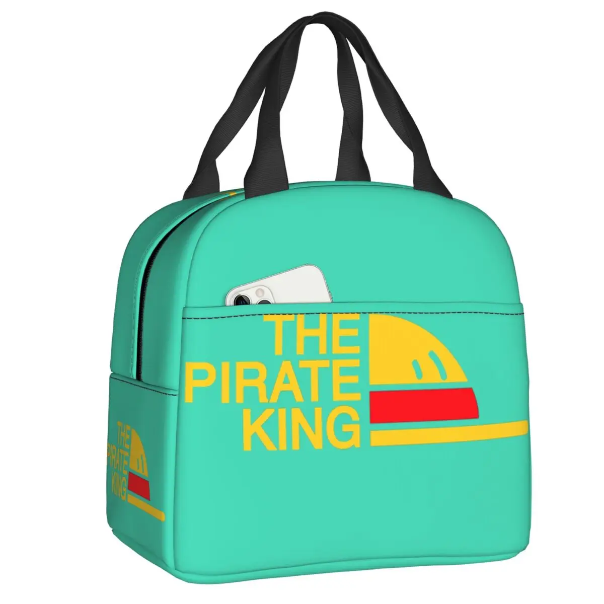 

Luffy The Pirate King Insulated Lunch Bag for School Office Anime Manga Leakproof Cooler Thermal Bento Box Women Children