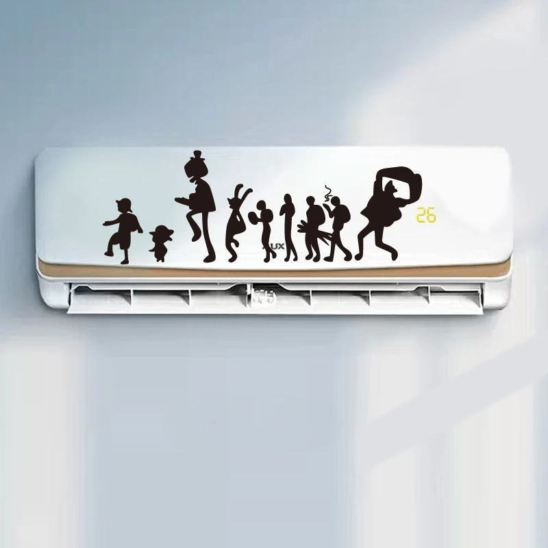 

ONE PIECE Popular Anime Wall Stickers Cool Luffy Zoro Air Conditioning Bedroom Home Decoration Sticker Teen Room Decorations Toy