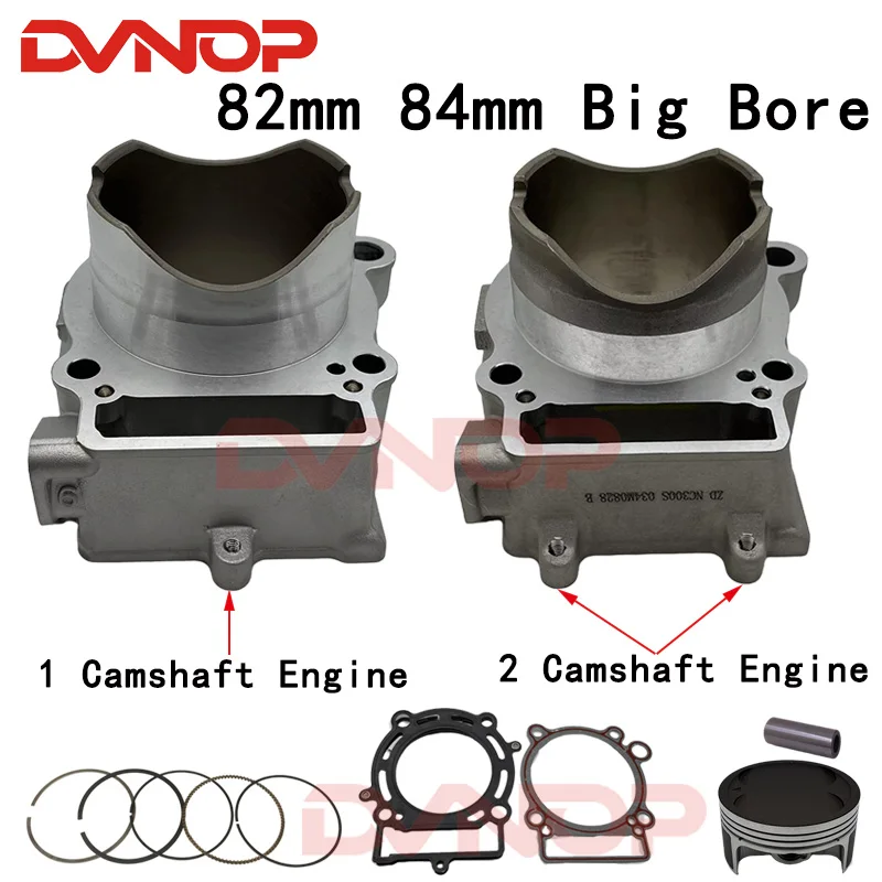 

Комплект цилиндров для мотоциклов, поршневые, для ZONGSHEN 82 мм, 84 мм, NC250, NC250S, NT250, NC300, AYO T6, K6, K6R, running J5, RX3, ZS250GY-3