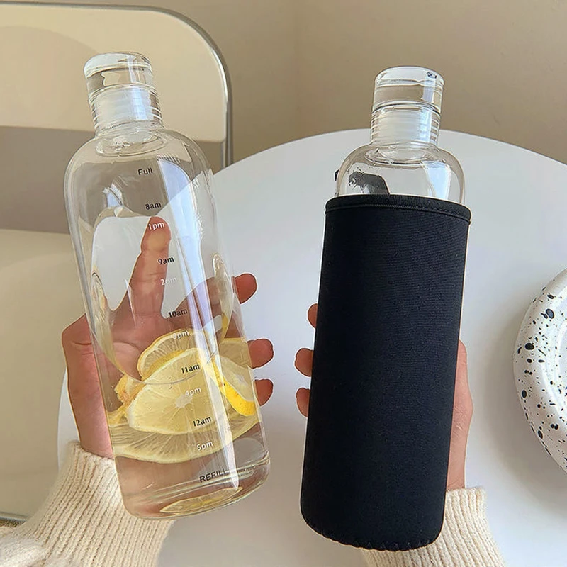 

Sports Water Cup Summer Large-Capacity Plastic Cup Water Bottle Student High Temperature Resistant Portable Scale Cup