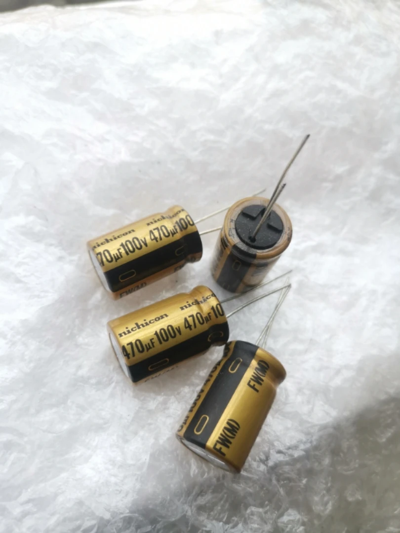 

10pcs NICHICON FW 470UF 100V 16X25MM audio Electrolytic Capacitor 100V470uF filter amplifier 100V 470UF 470UF/100V