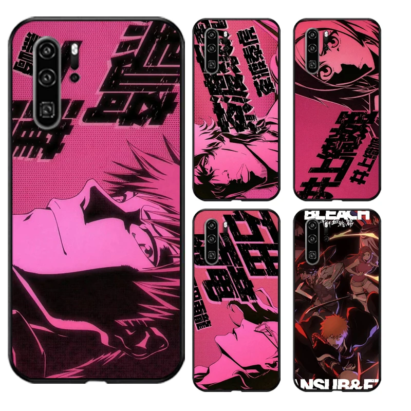 

BLEACH Japanese Anime Phone Cases For Huawei Honor P20 P20 Lite P20 Pro P30 Lite Huawei Honor P30 P30 Pro Soft TPU Back Cover