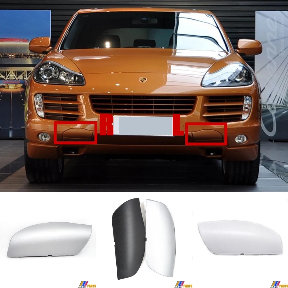 

Fit 07-10 L&R Porsche Cayenne 957 GTS S Turbo Base Sport FRONT TOW EYE CAP COVER