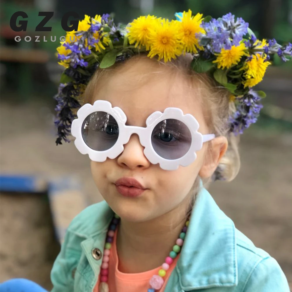 

DD Children Accessories Lovely Protection Glasses Toddlers Boys Kids Shades Flowers Adorable Sunglasses Kids Gift K13